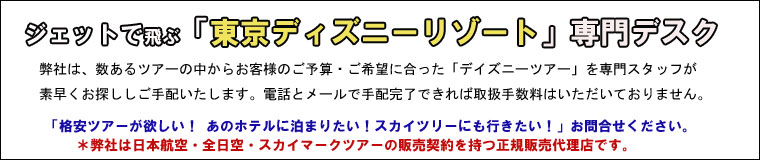 全国発 東京ディズニーリゾート 飛行機で行く